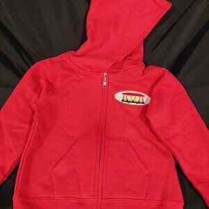 NEW Red Hoodie Sweatshirt with Trolley Patch